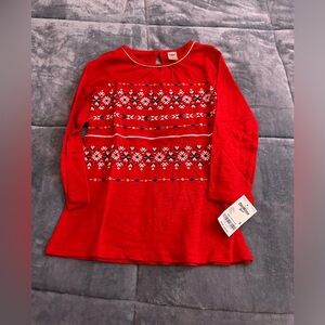 NWT - girls Oshkosh long sleeve top size 5 / red